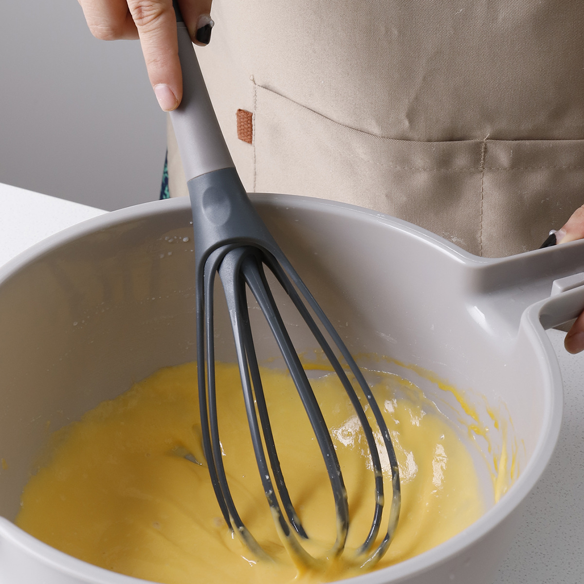 Kitchen Baking Blender - خفاقة بيض يدوية دوارة، أداة خلط