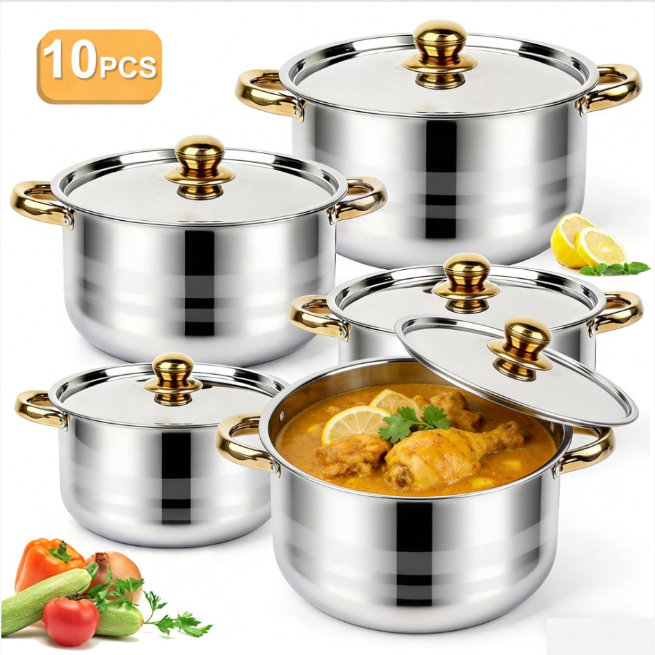 Kitchen Baking Pan Set - طقم أواني طهي فاخرة وعصرية من