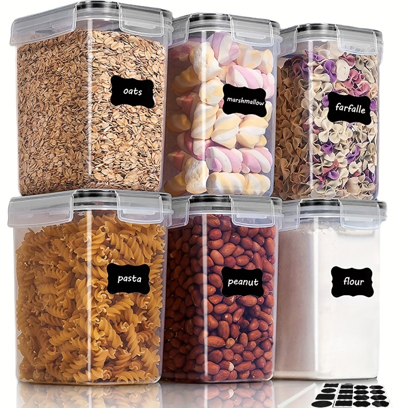Kitchen Baking Pantry - 6 قطع من حاويات تخزين الطعام