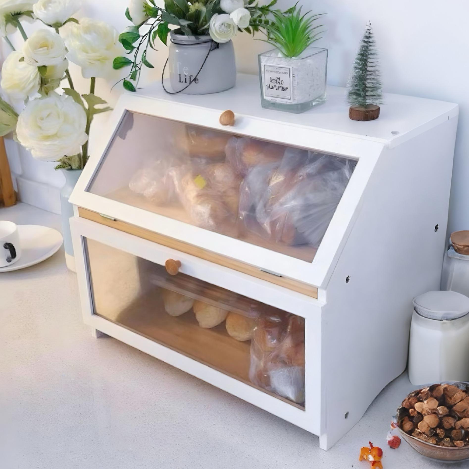 صندوق خبز HOMEKOKO ذو طبقتين ل - مراجعة Kitchen Baking Tray Organizer وسعره