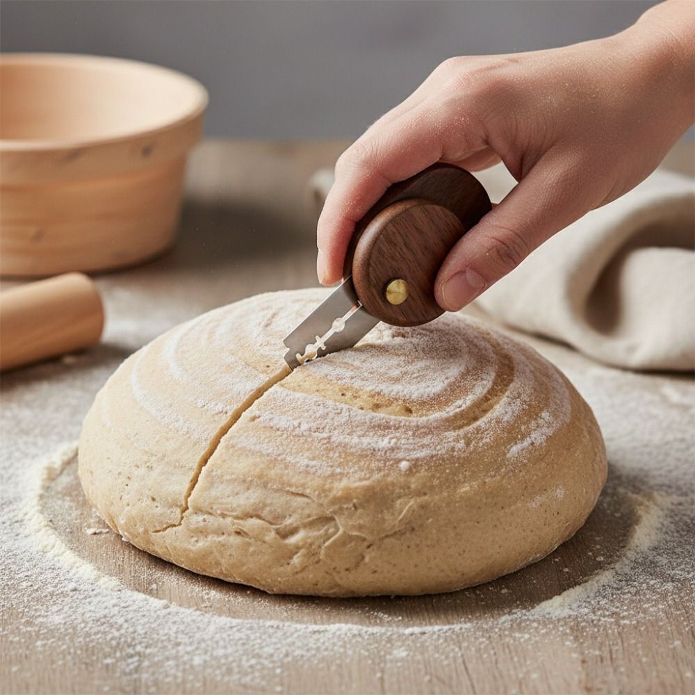 سكين خبز قابل للطي بمقبض خشبي  - مراجعة Bread Lame Scoring وسعره