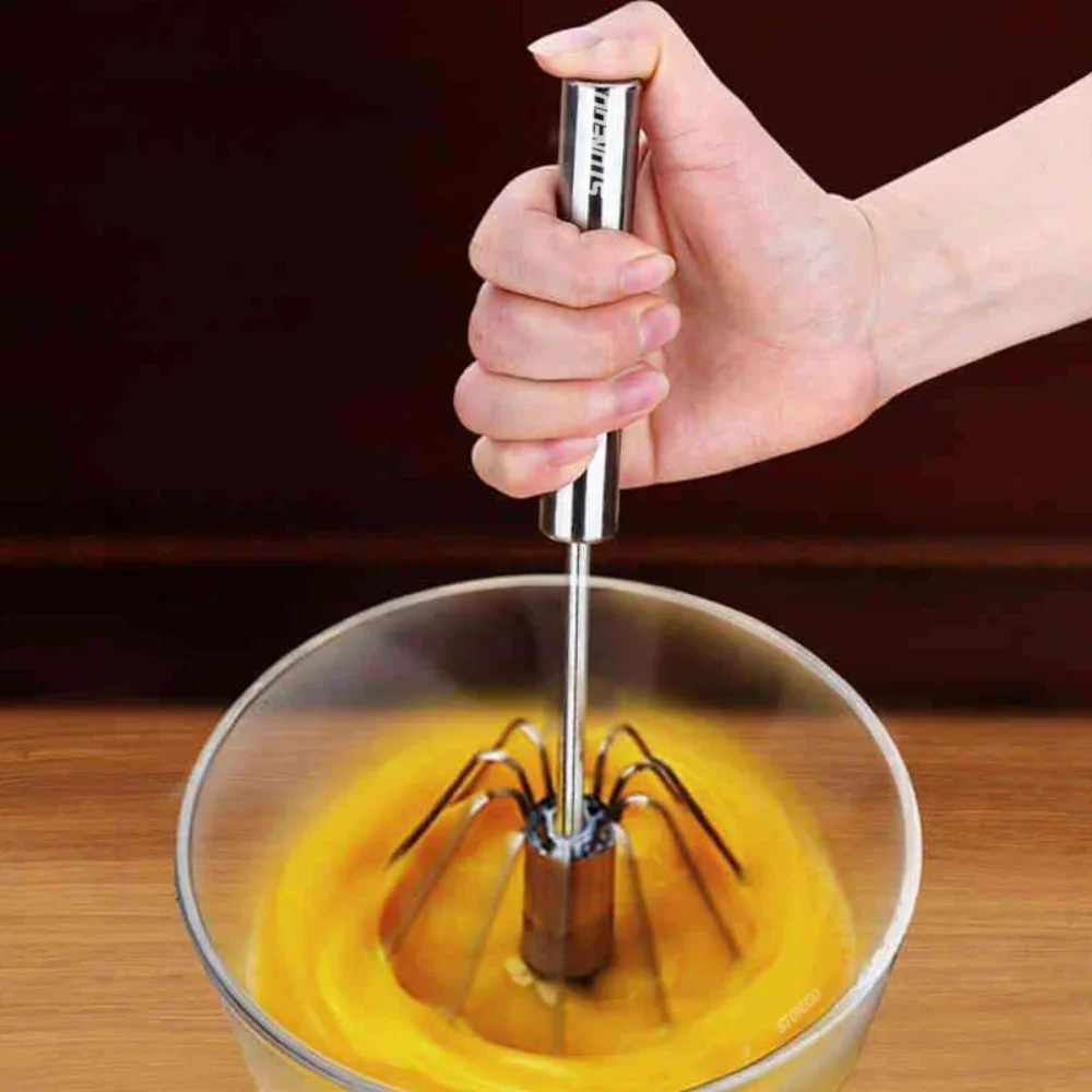 خلاط يدوي دوار بالضغط لتحضير ا - مراجعة Kitchen Baking Blender وسعره