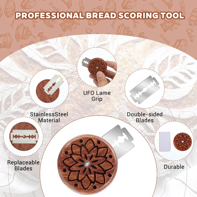 أداة تسجيل العجين المخمر للخبز - مراجعة Bread Lame Scoring وسعره