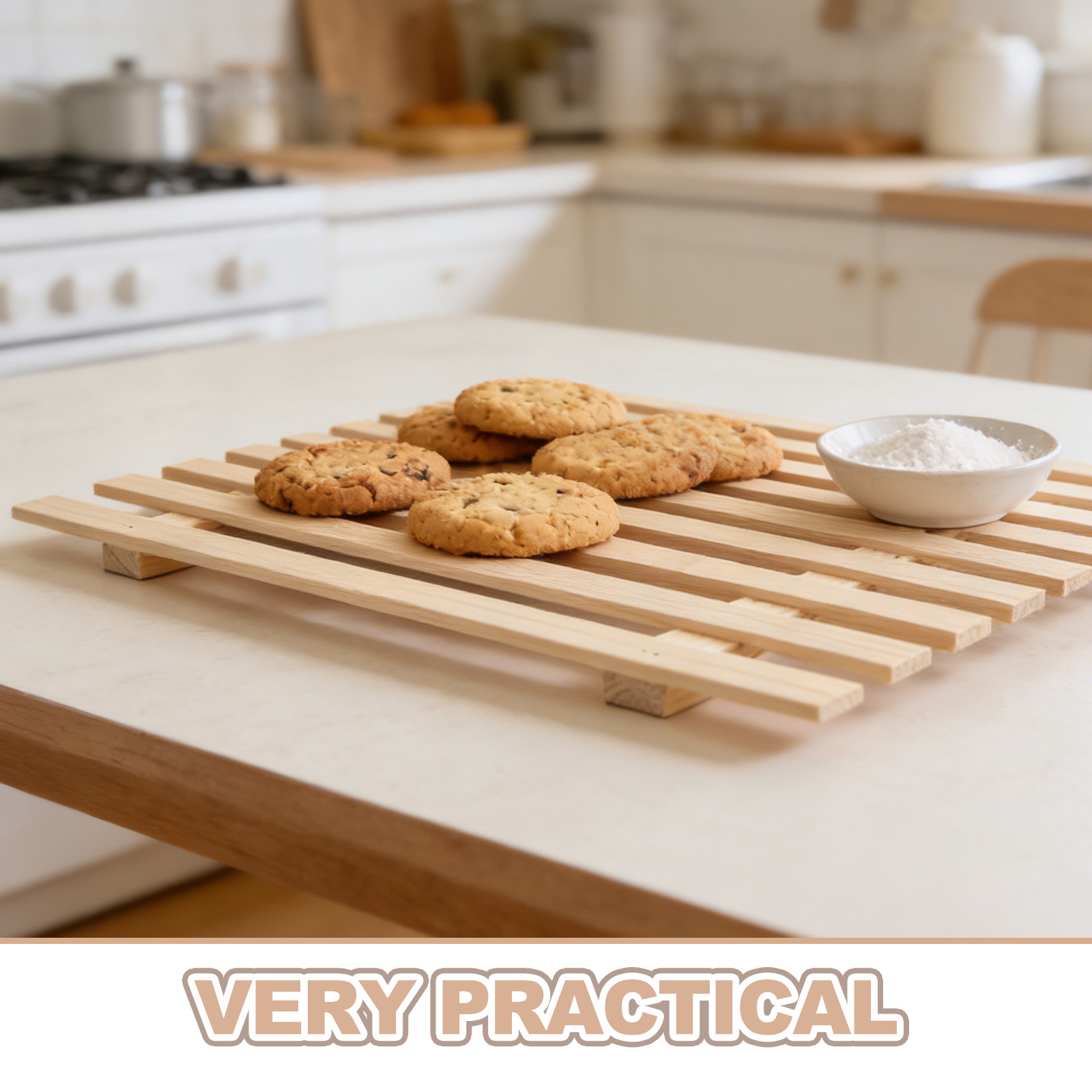مجموعة صناديق خشبية للخبز مكون - مراجعة Kitchen Baking Pantry وسعره