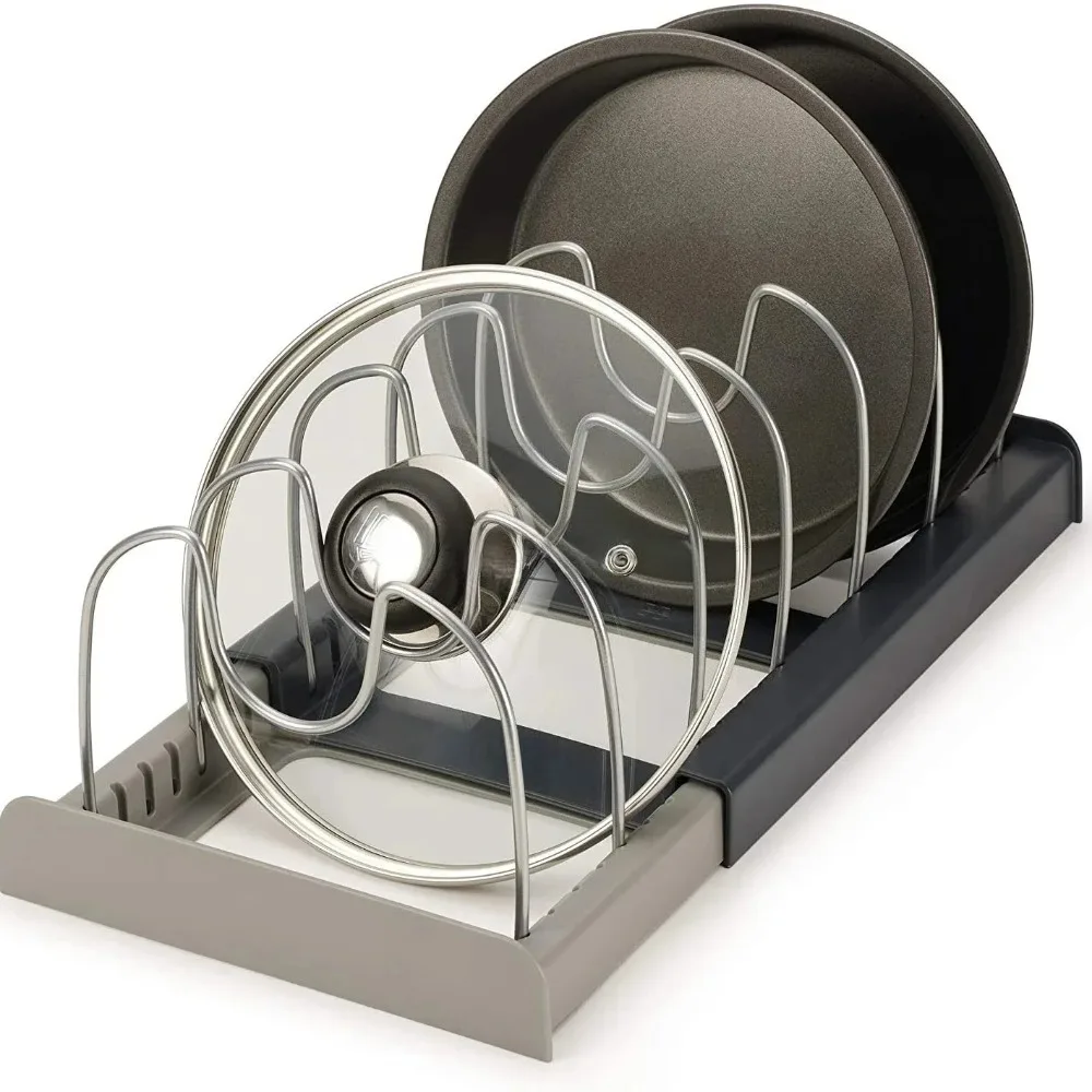 رف أواني تلسكوبي بـ 7 أقسام، م - مراجعة Kitchen Baking Pan Organizer وسعره