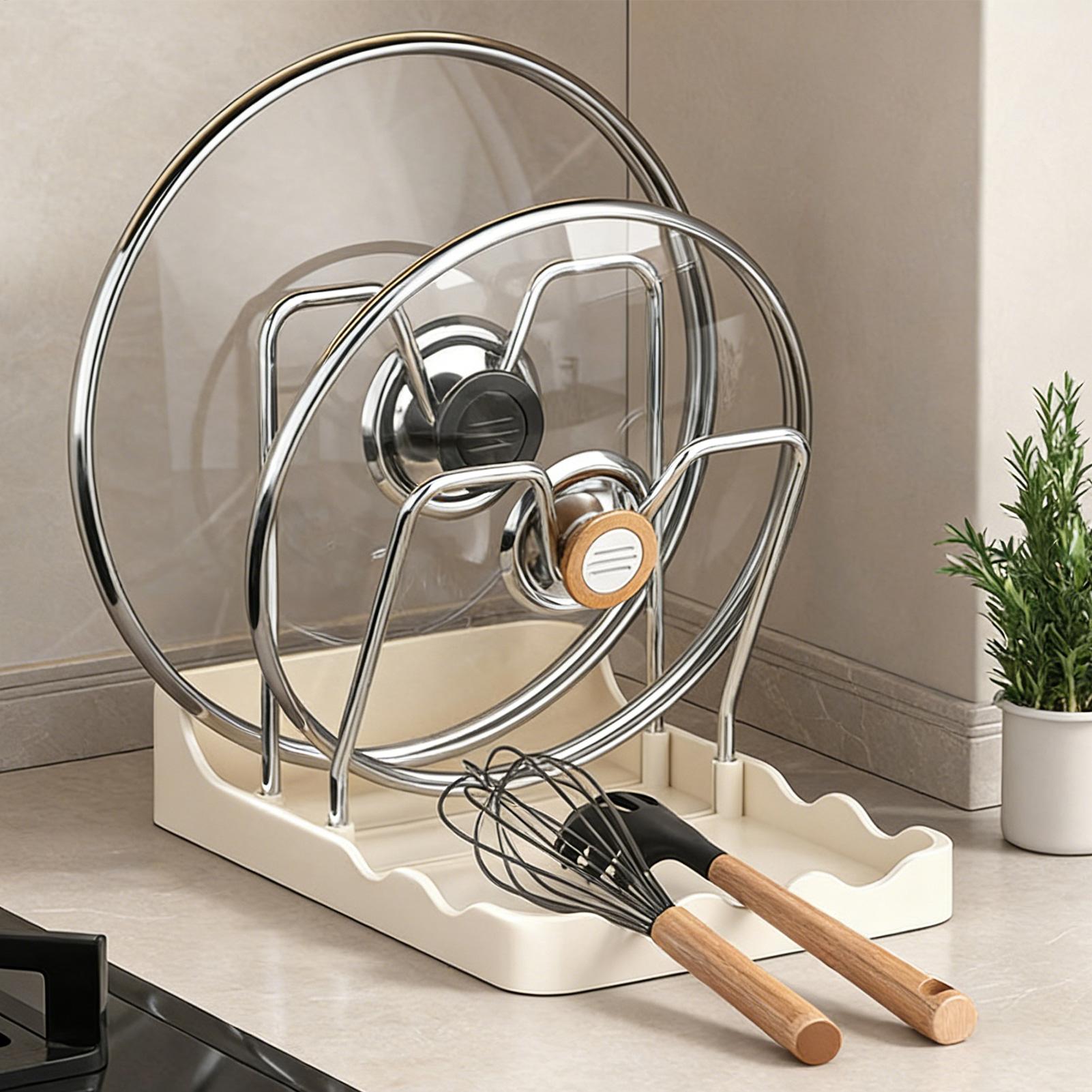 منظم أغطية الأواني، رف تخزين ع - مراجعة Kitchen Baking Pantry وسعره