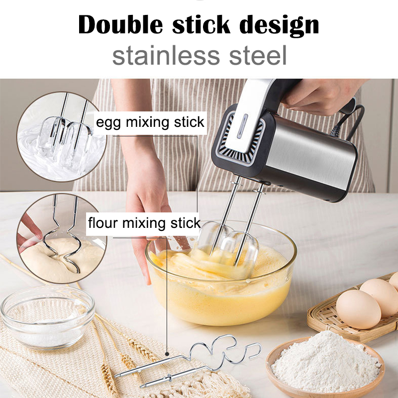 خلاط يدوي كهربائي من الفولاذ ا - مراجعة Kitchen Baking Blender وسعره