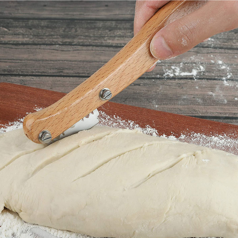 الخبز الخبازين عرجاء مقبض خشبي - مراجعة Bread Lame Scoring وسعره