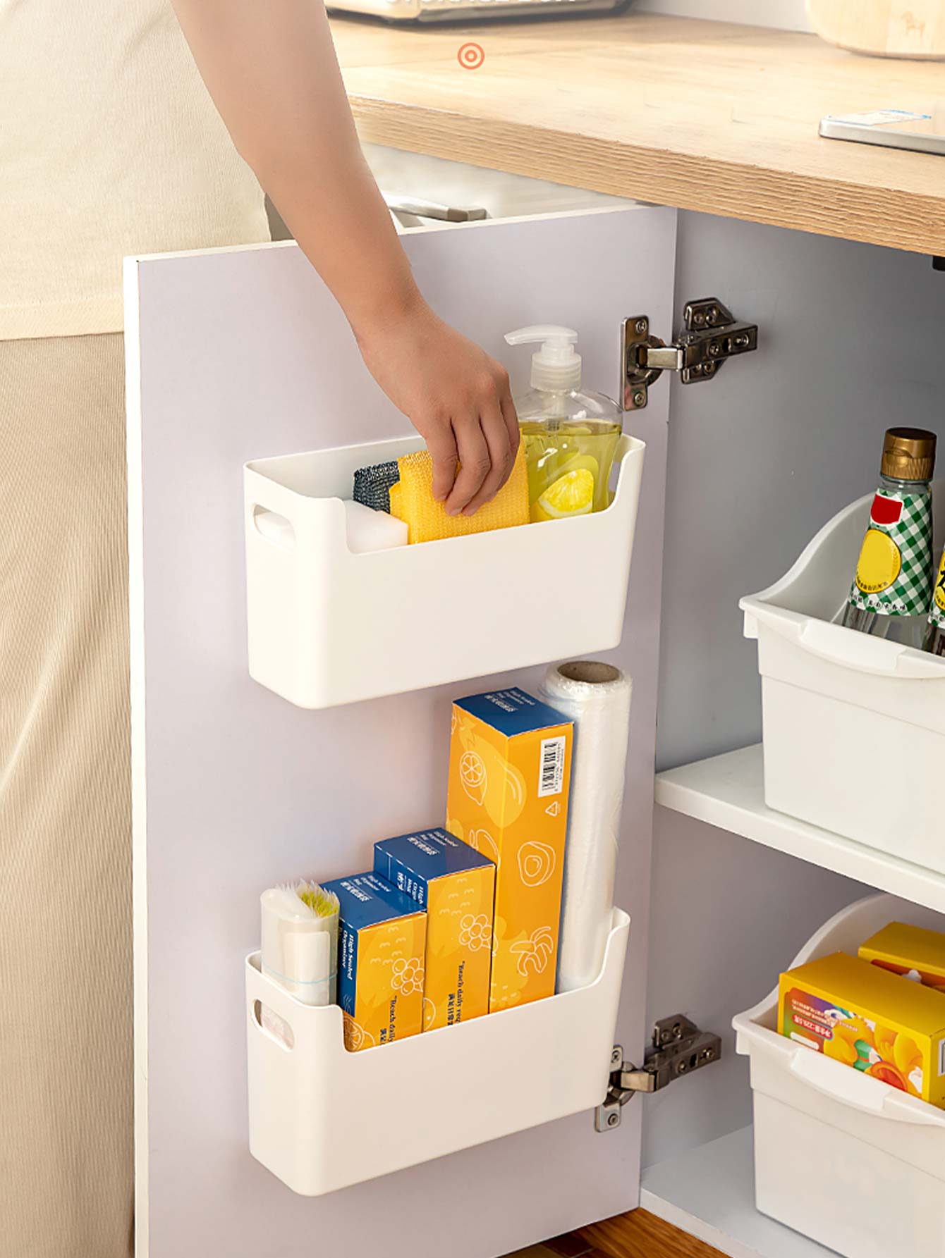 منظم أبواب الخزائن بدون ثقب، ص - مراجعة Kitchen Baking Tray Organizer وسعره
