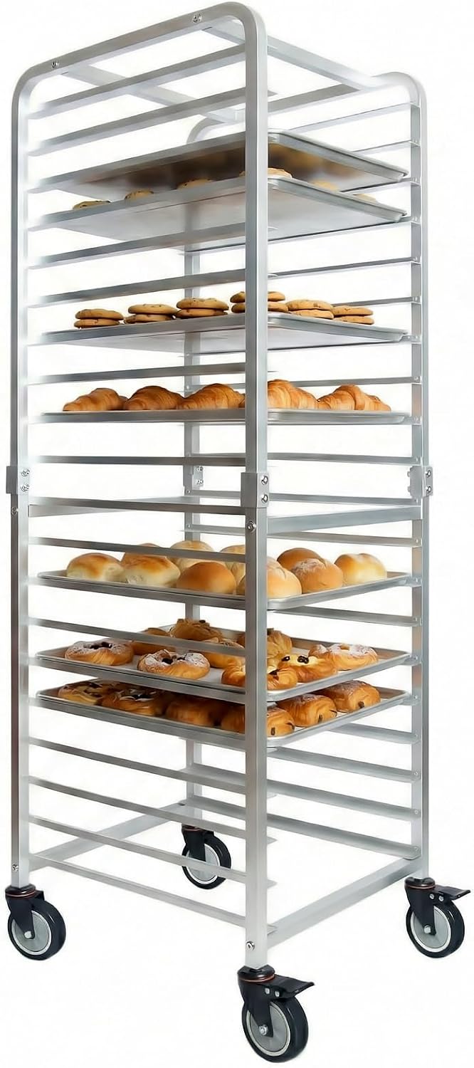 رف تجاري من الفولاذ المقاوم لل - مراجعة Kitchen Baking Sheets وسعره