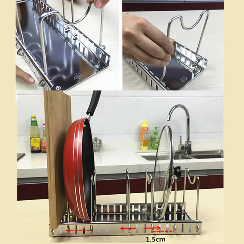 304 الفولاذ المقاوم للصدأ قابل - مراجعة Kitchen Baking Pan Organizer وسعره
