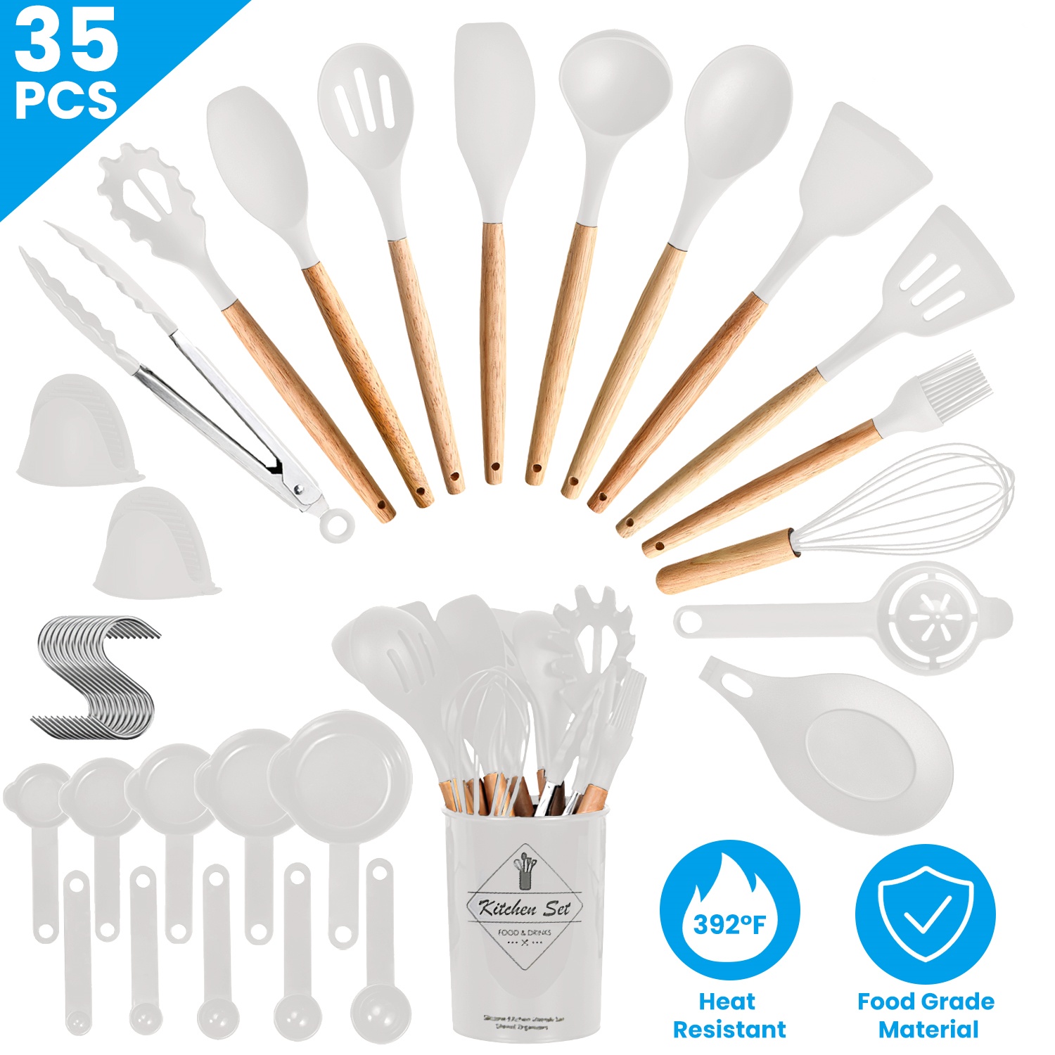 مجموعة أدوات طهي للمطبخ مكونة  - مراجعة Kitchen Baking Necessities وسعره
