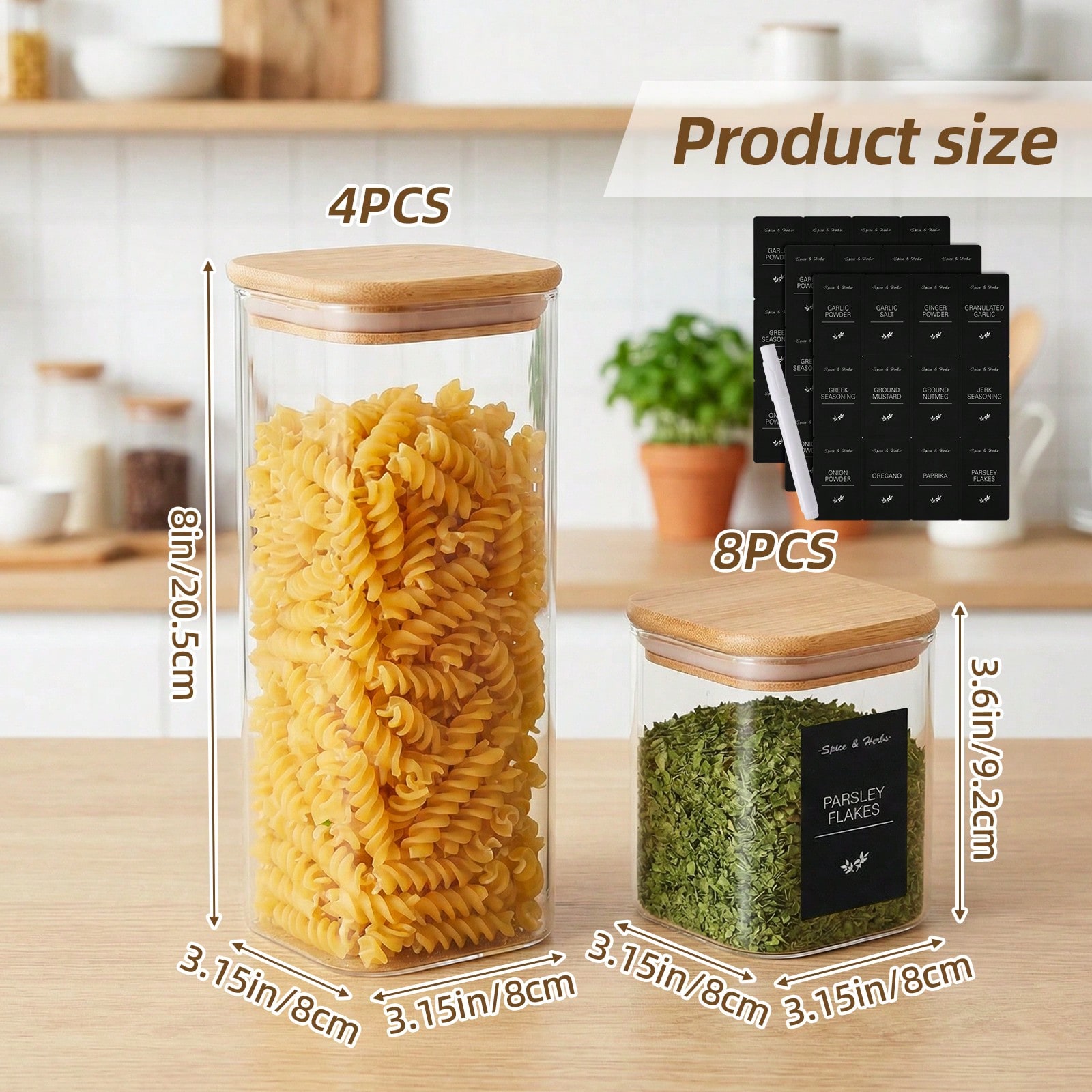 تومنك 12 قطعة من حاويات تخزين  - مراجعة Kitchen Baking Pantry وسعره